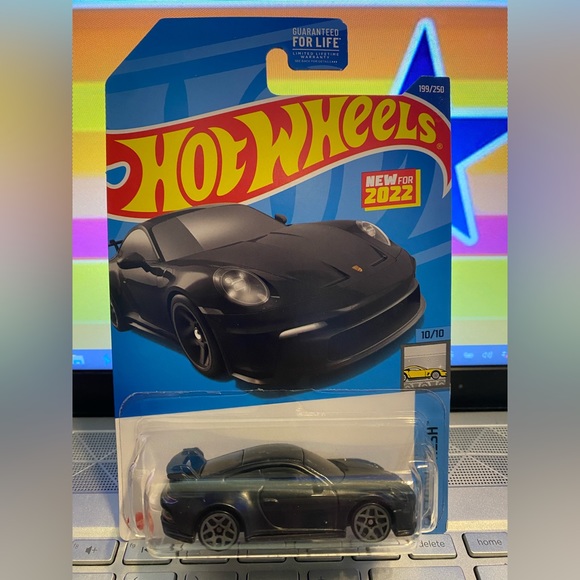 Hot Wheels Other - Porsche 911 GT3 Flat Black Rare Hot Wheels 2022 Factory Fresh 10/10